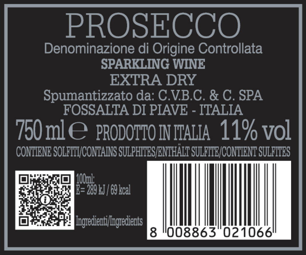 Prosecco DOC Extra Dry Prima Donna