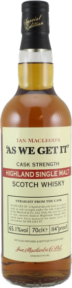 AS WE GET IT Islay Single Malt