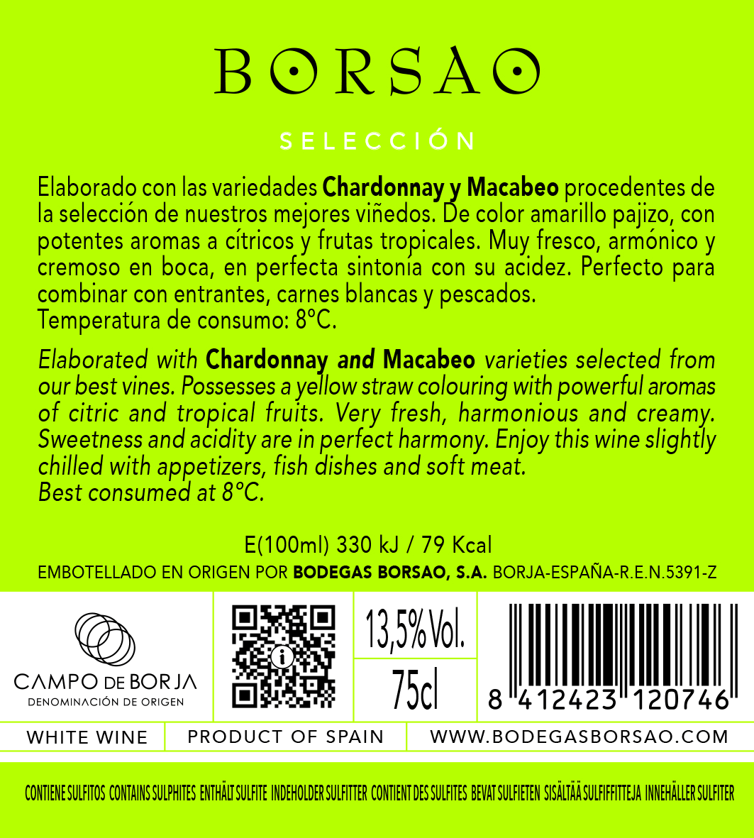 Campo de Borja D.O. Blanco Selección