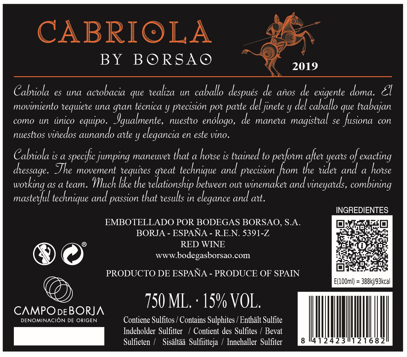 Campo de Borja D.O. Cabriola by Borsao