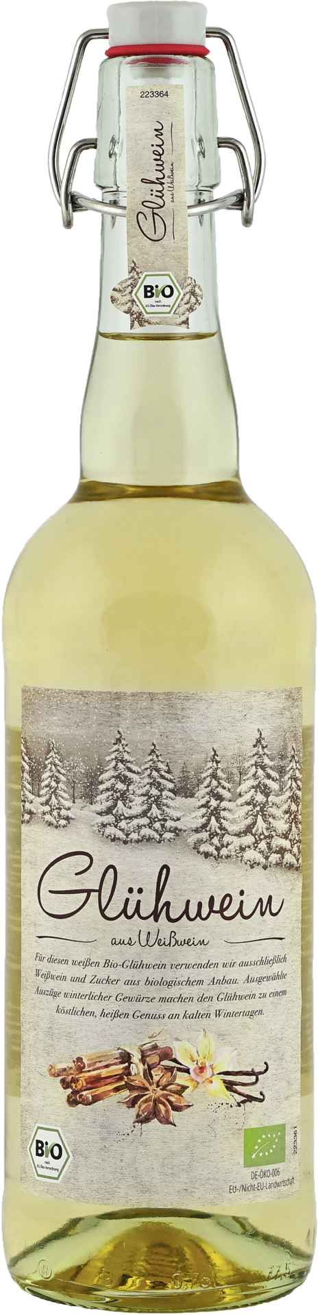 Glühwein mit Weisswein  Bio