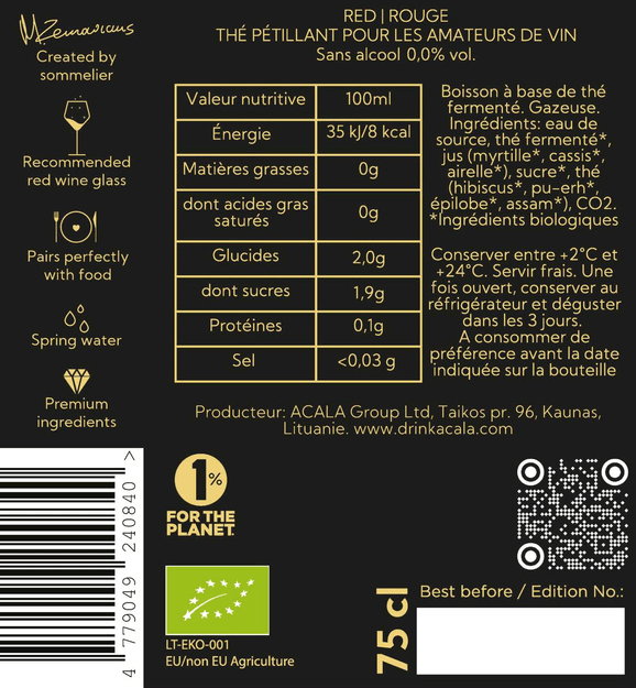 Red Sparkling Tea  Bio