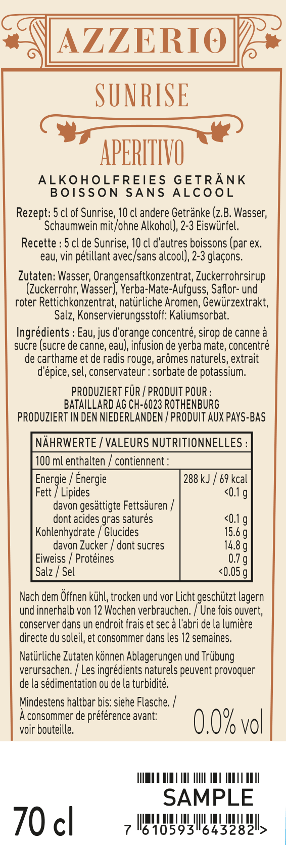 Sunrise Aperitivo 0.0% 