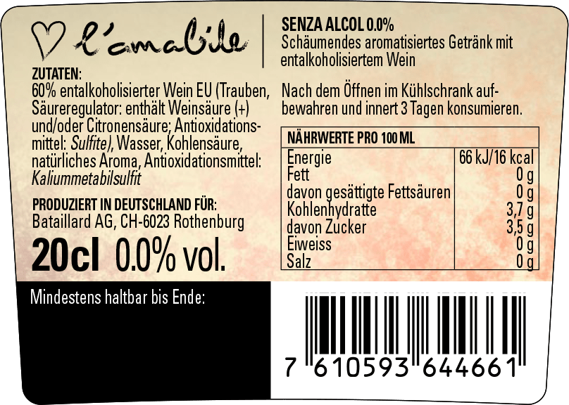 L'Amabile Bianco Senza Alcol 