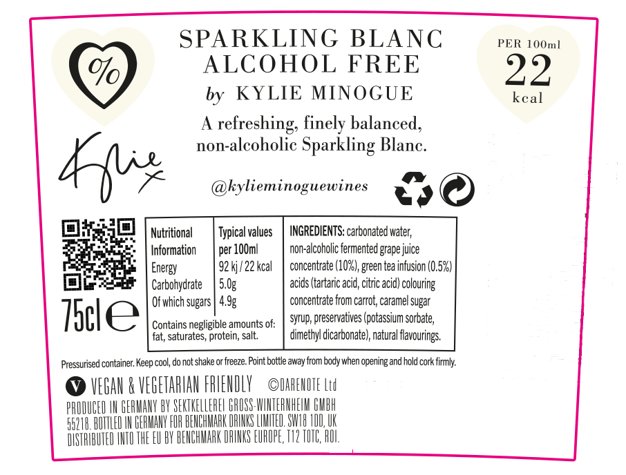 Kylie Minogue 0% Sparkling Blanc 