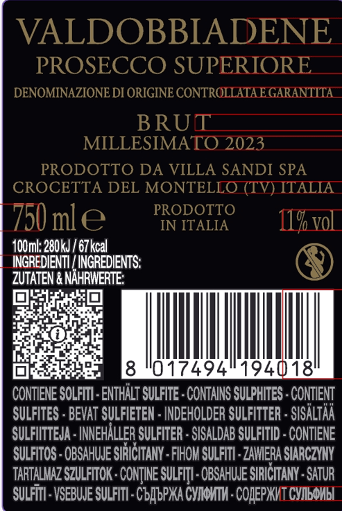 Prosecco Valdobbiadene Sup. DOCG Millesimato Brut