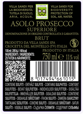 Prosecco Superiore DOCG Brut Asolo