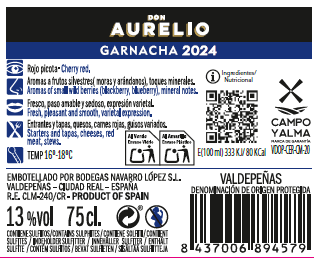 Garnacha Valdepeñas DO
