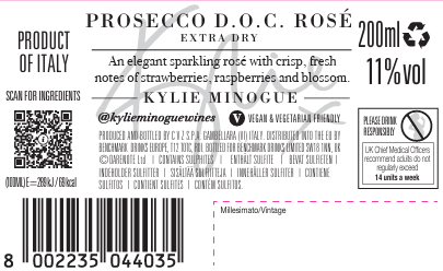 Kylie Minogue Prosecco DOC Rosé