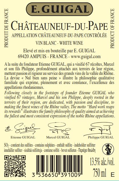 Châteauneuf du Pape Blanc Saintes Pierres de Nalys