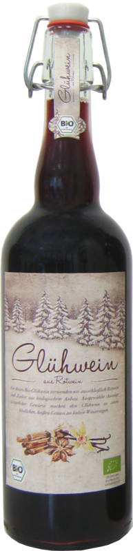 Glühwein mit Rotwein  Bio